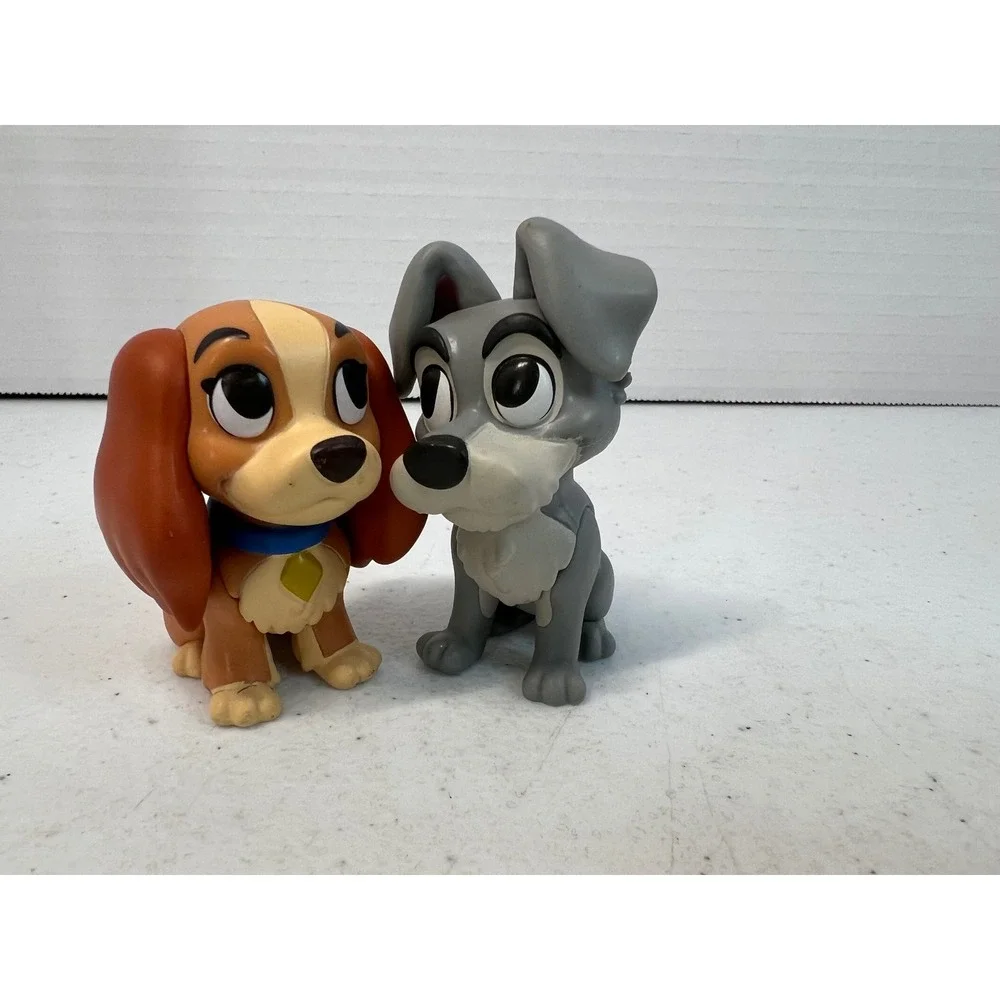 Disney Lady and the Tramp Funko Mini Figure Set Grey Brown Vinyl